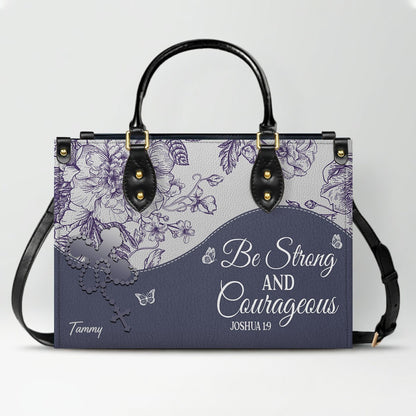 Personalized Leather Handbag with Bible Verses – Custom Christian Purse with Name | CHRISTIANARTBAG