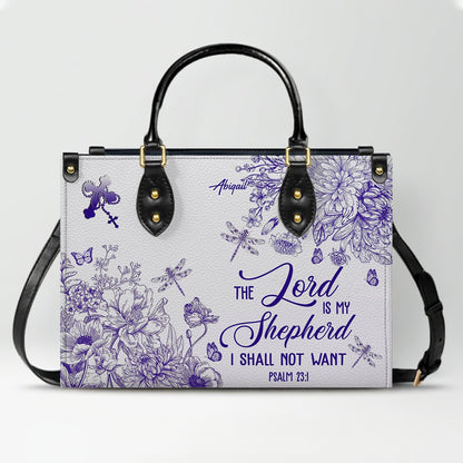 Personalized Christian Leather Handbag – Custom Name, Color & Bible Verse | CHRISTIANARTBAG