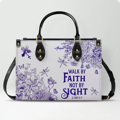 Personalized Christian Leather Handbag – Custom Name, Color & Bible Verse | CHRISTIANARTBAG