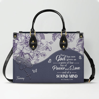 Personalized Leather Handbag with Bible Verses – Custom Christian Purse with Name | CHRISTIANARTBAG