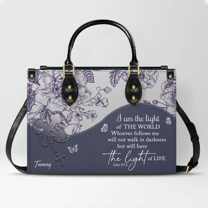 Personalized Leather Handbag with Bible Verses – Custom Christian Purse with Name | CHRISTIANARTBAG