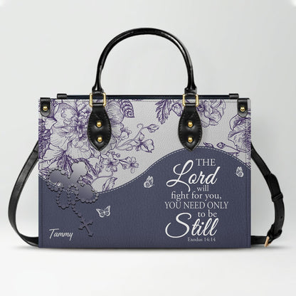 Personalized Leather Handbag with Bible Verses – Custom Christian Purse with Name | CHRISTIANARTBAG