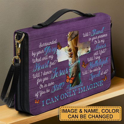 CHRISTIANARTBAG Bible Cover - I Can Only Imagine – Custom Name, Image, Color - Personalized Bible Cover  – CHRISTIANARTBAG Gift for Christians
