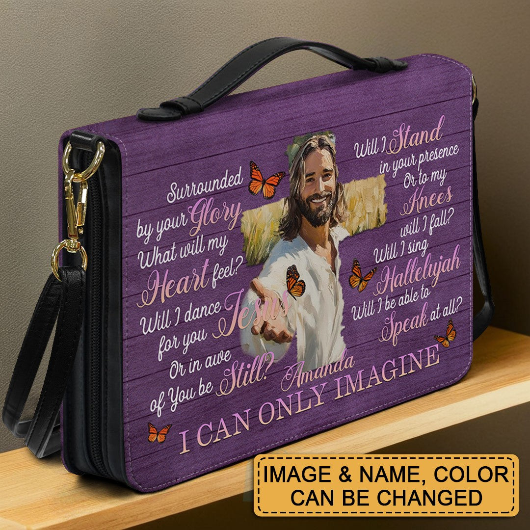 CHRISTIANARTBAG Bible Cover - I Can Only Imagine – Custom Name, Image, Color - Personalized Bible Cover  – CHRISTIANARTBAG Gift for Christians
