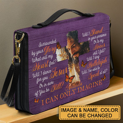 CHRISTIANARTBAG Bible Cover - I Can Only Imagine – Custom Name, Image, Color - Personalized Bible Cover  – CHRISTIANARTBAG Gift for Christians