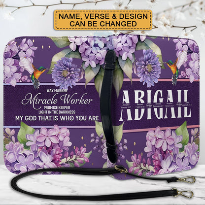 CHRISTIANARTBAG Bible Cover - Uncover the sacred meaning of your name - Custom Name, Verse, Design - Personalized Bible Cover, CABBBCV01102324.