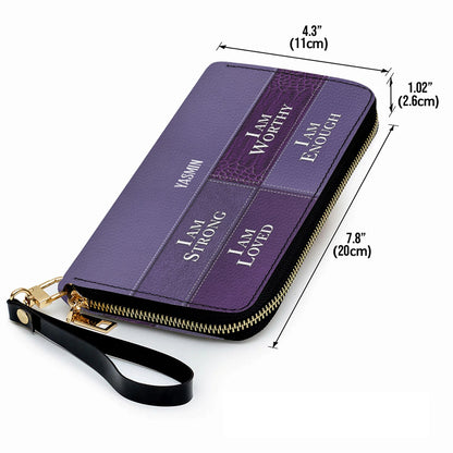 CHRISTIANARTBAG Personalized Leather Handbag & Long Wallet Set