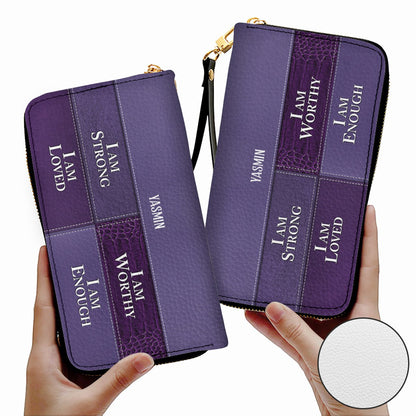 CHRISTIANARTBAG Personalized Leather Handbag & Long Wallet Set