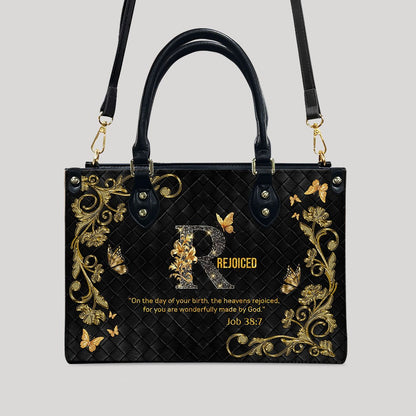 CHRISTIANARTBAG Handbags - Personalized Christian Handbag with Bible Verse – A to Z Alphabet Design – Your Letter, Your Verse, Your Faith – Inspirational Gift for Moms - CABLTB01062425