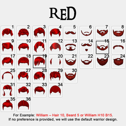 Personalized Christian Bible Cover for Men – A Warrior of Christ Design with Custom Name, Hair & Beard