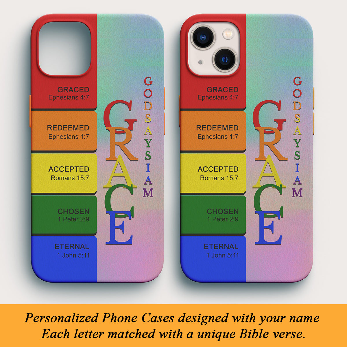 Christianartbag Phone Case, Uncover the sacred meaning of your name, Personalized Phone Case, Christian Phone Case,  Jesus Phone Case,  Bible Verse Phone Case.