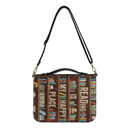CHRISTIANARTBAG Book Covers - Reading Is My Happy Place - Personalized Book Cover