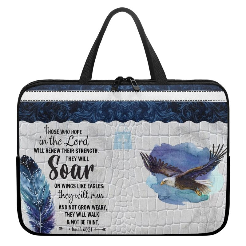Christianartbag Laptop Bag, Those Who Hope In The Lord Laptop Bag, Personalized Laptop Bag, Laptop Bag, CABLTB01180823. - Christian Art Bag