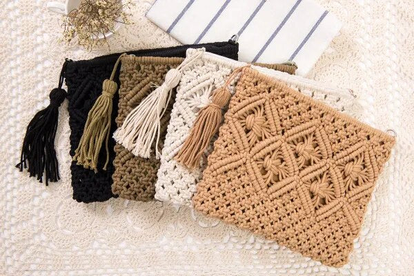 Christianartbag Handmade Bag, Summer & Autumn Round Straw Beach Bag Vintage Handmade Woven Shoulder Bag Raffia circle Rattan bags Bohemian Summer Vacation Casual Bags, CABHMB07141023. - Christian Art Bag