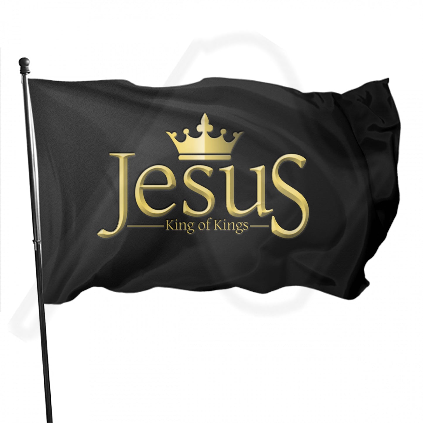 Christianartbag Flag Decor, American Flag, Outdoor Banner, Family Banner, Garden Banner Black - Christian Art Bag