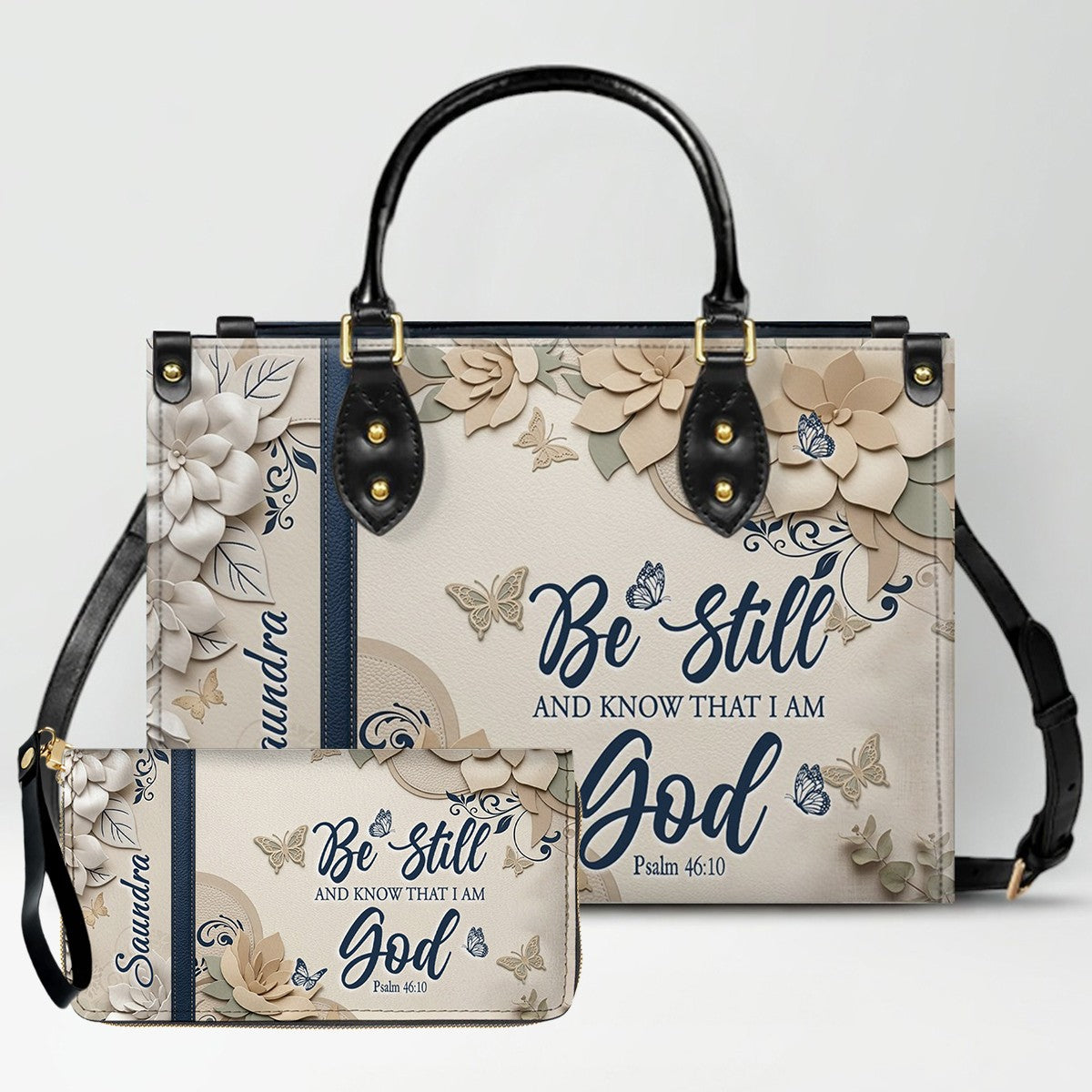 CHRISTIANARTBAG Personalized Leather Handbag for Women – Custom Faith-Based Tote Bag with Bible Verses – Inspirational Christian Gifts for Her CAB01052626