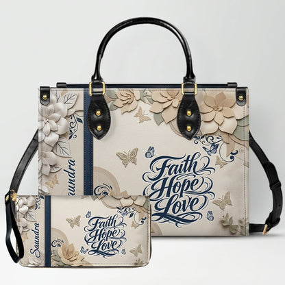 CHRISTIANARTBAG Personalized Leather Handbag for Women – Custom Faith-Based Tote Bag with Bible Verses – Inspirational Christian Gifts for Her CAB01052626