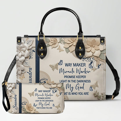CHRISTIANARTBAG Personalized Leather Handbag for Women – Custom Faith-Based Tote Bag with Bible Verses – Inspirational Christian Gifts for Her CAB01052626