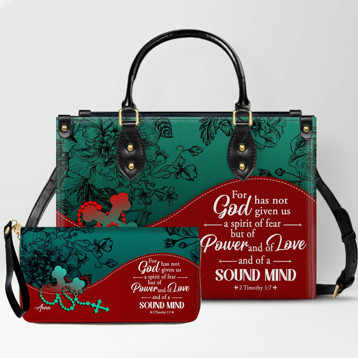 Personalized Christian Leather Handbag – Christian Christmas Gift for Women