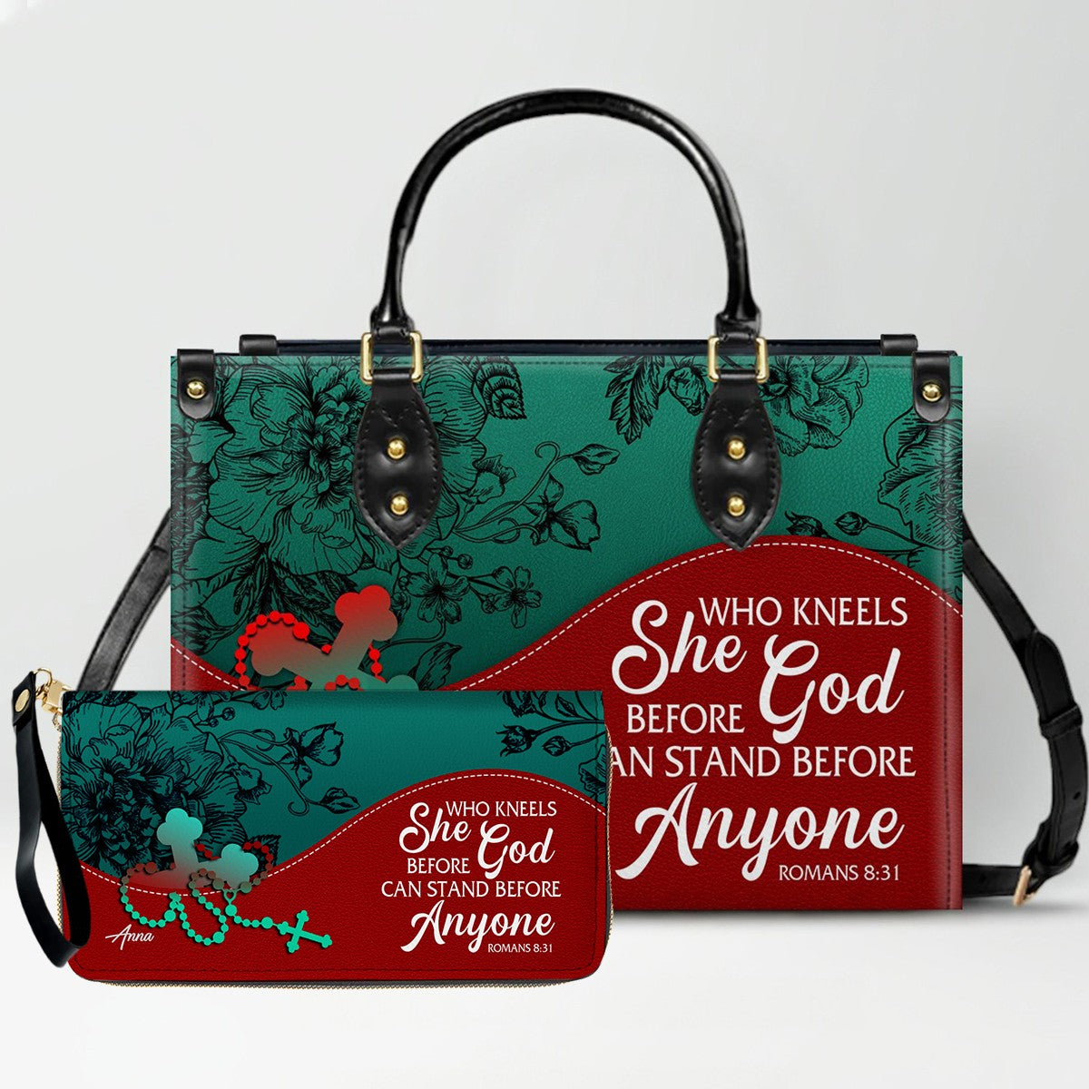 Personalized Christian Leather Handbag – Christian Christmas Gift for Women