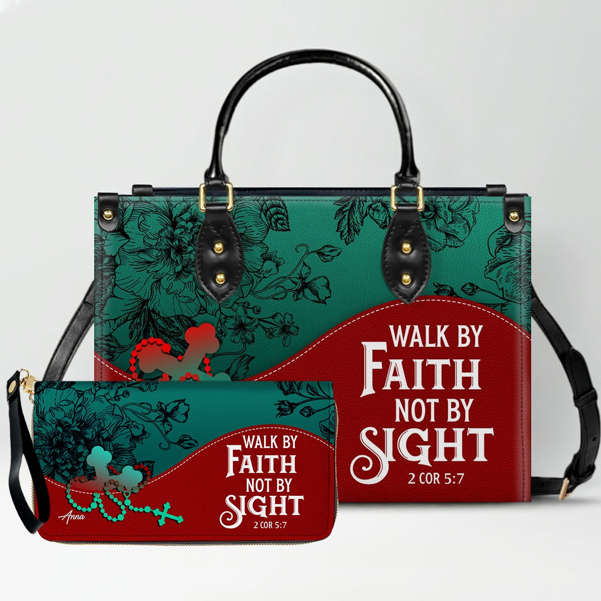 Personalized Christian Leather Handbag – Christian Christmas Gift for Women