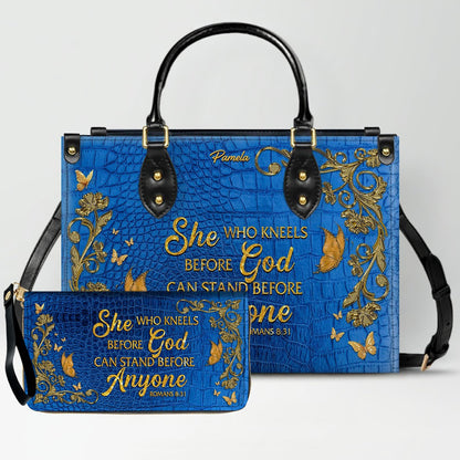 SET Personalized Leather Handbag with Long Wallet – Christian Bible Verse Bag | CHRISTIANARTBAG | Buy Handbag Get Wallet