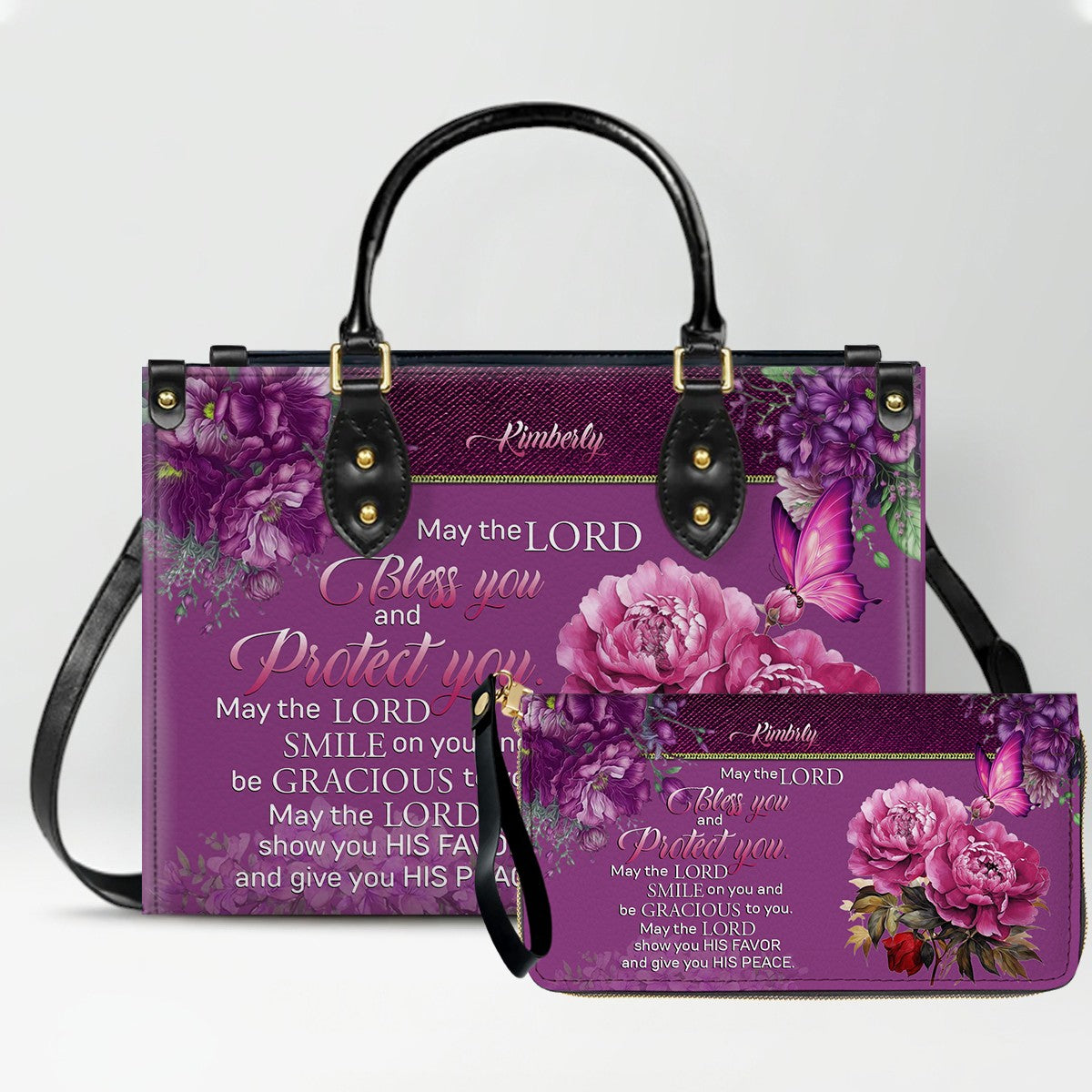 Custom Engraved Leather Handbag - Elegance & Faith Combined - CHRISTIANARTBAG CABLTHB01031226