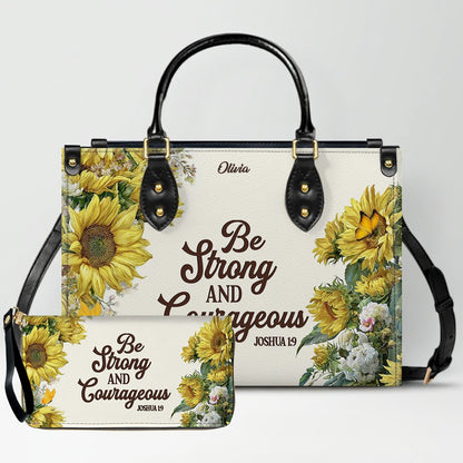 Personalized Christian Leather Handbag for Women – Custom Name & Bible Verse | CHRISTIANARTBAG CAB011426