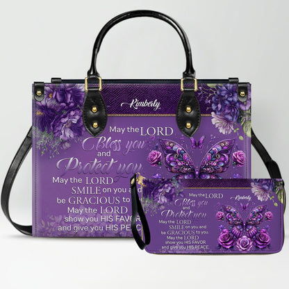 Custom Engraved Leather Handbag - Elegance & Faith Combined - CHRISTIANARTBAG CABLTHB01031226