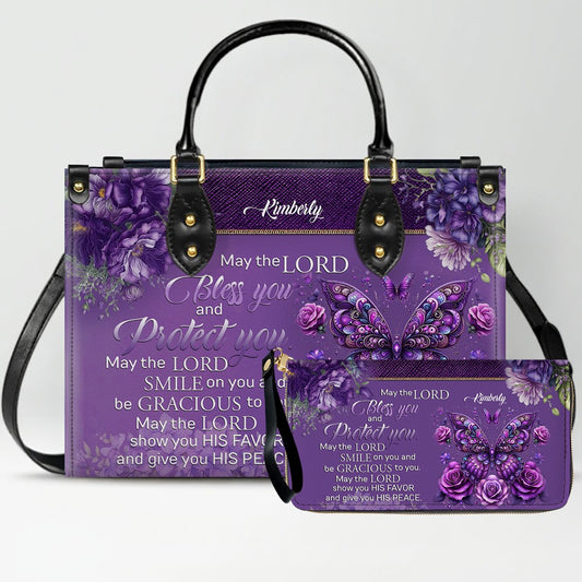 Custom Engraved Leather Handbag - Elegance & Faith Combined - CHRISTIANARTBAG CABLTHB01031226