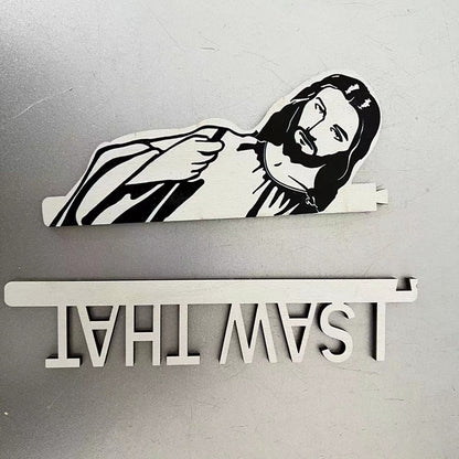 Christianartbag Home Decor, Creative Home Decor Jesus I Saw That Over Door Jesus Sign Wood Jesus I Saw That Jesus Door Hanger Funny Home Decorate NEW - Christian Art Bag