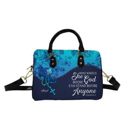 Personalized Mini Leather Satchel – Christian Handbag with Bible Verse | CHRISTIANARTBAG
