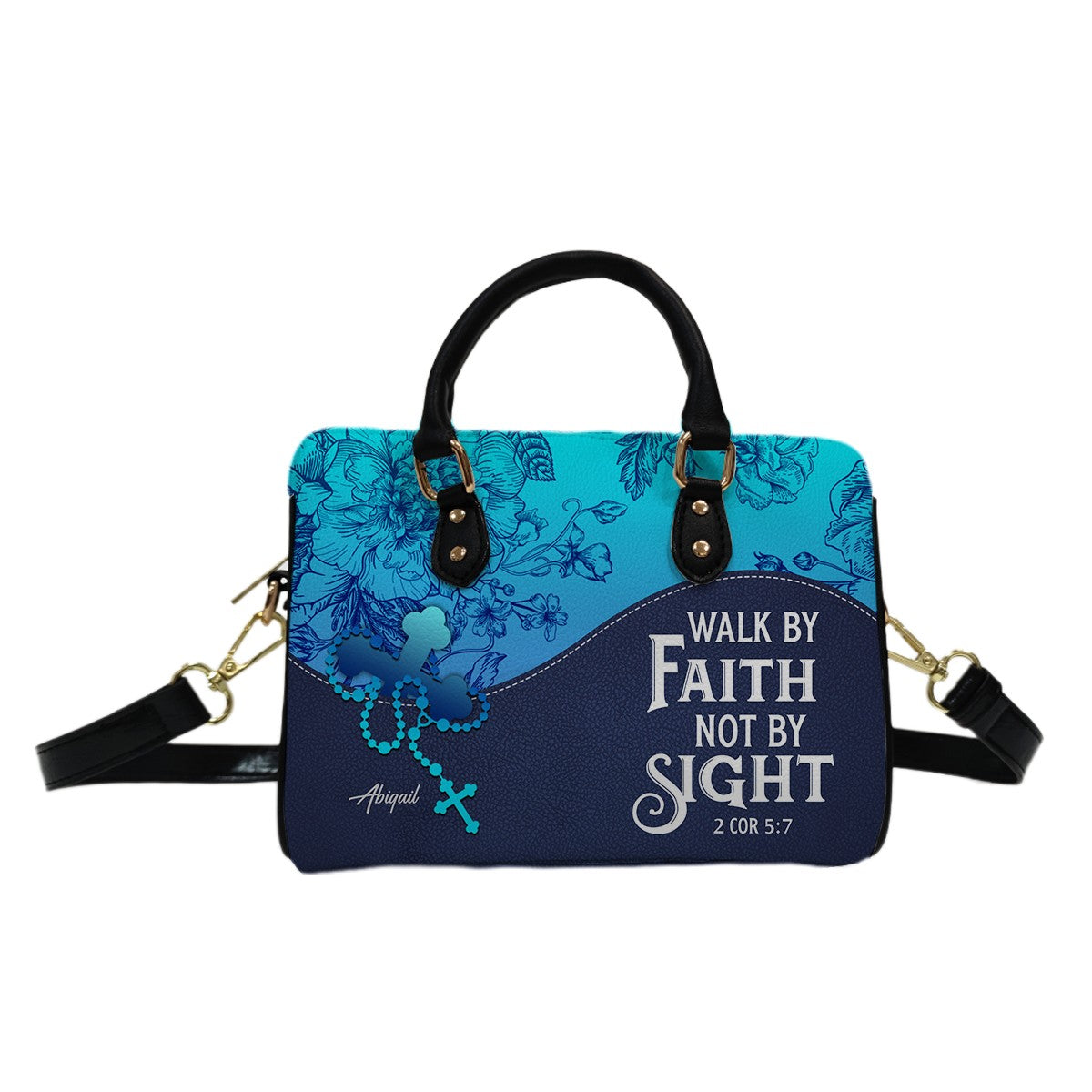 Personalized Mini Leather Satchel – Christian Handbag with Bible Verse | CHRISTIANARTBAG