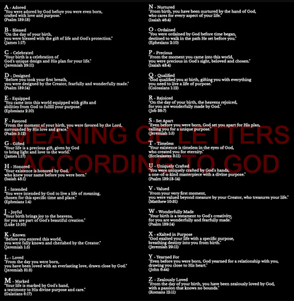 Personalized Leather Handbag – Discover Your Name Through Bible Verses | Custom Christian Handbag