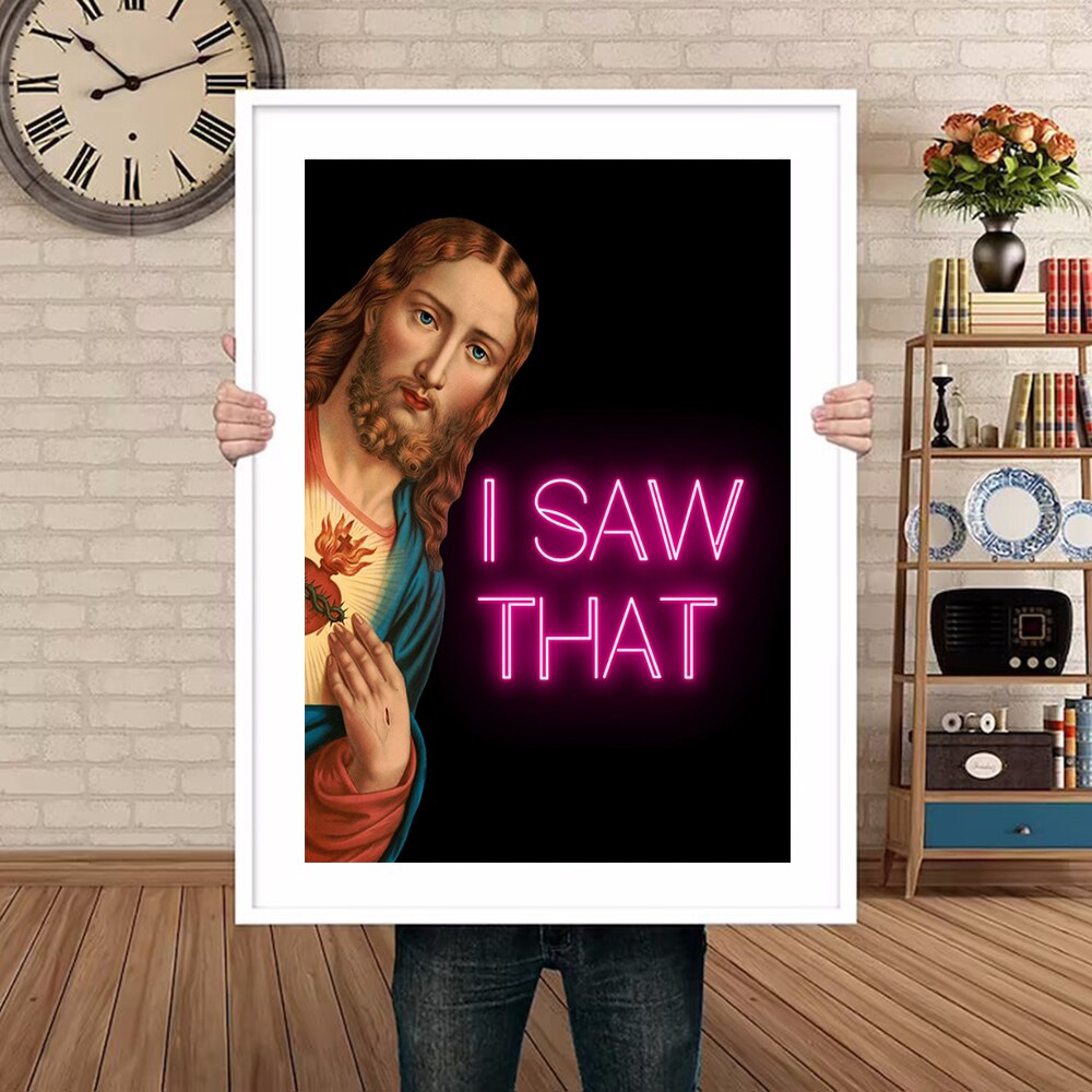 Christianartbag Home Decor, Retro Portrait Of Jesus Christ Canvas Painting Eclecticism Art Wall Poster And Mural Gallery Living Room Background Decoration - Christian Art Bag