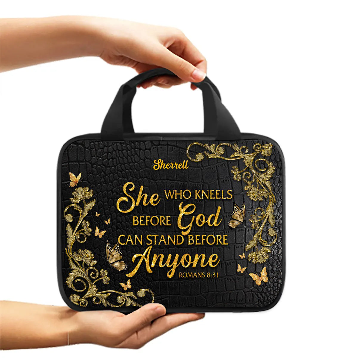 Personalized Canvas Bible Cover – Custom Name & Bible Verse | CHRISTIANARTBAG