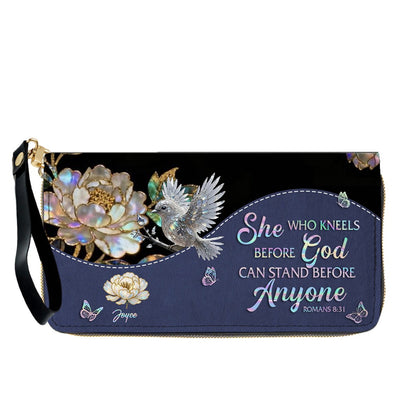 Personalized Leather Handbag – Christian Purse | Mother of Pearl Style | CHRISTIANARTBAG CAB123025