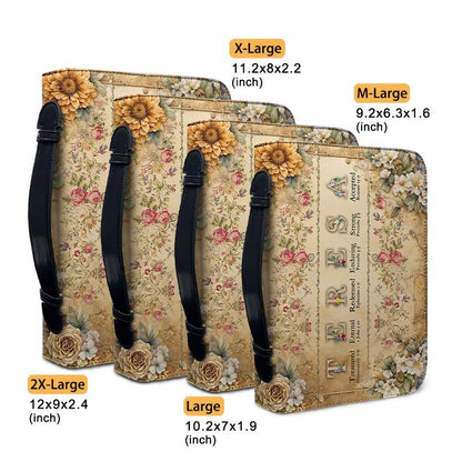 CHRISTIANARTBAG Bible Cover - Uncover the sacred meaning of your name - A Special Christian Gift for Moms - Personalized Bible Cover, CABBBCV01200325