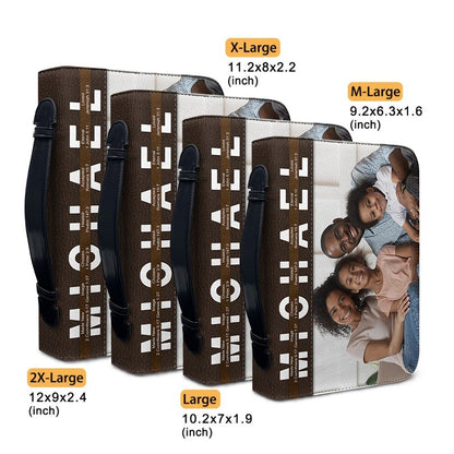 CHRISTIANARTBAG Bible Cover - Uncover the sacred meaning of your name - Custom Name and Image - Personalized Bible Cover, CABBBCV01051325.