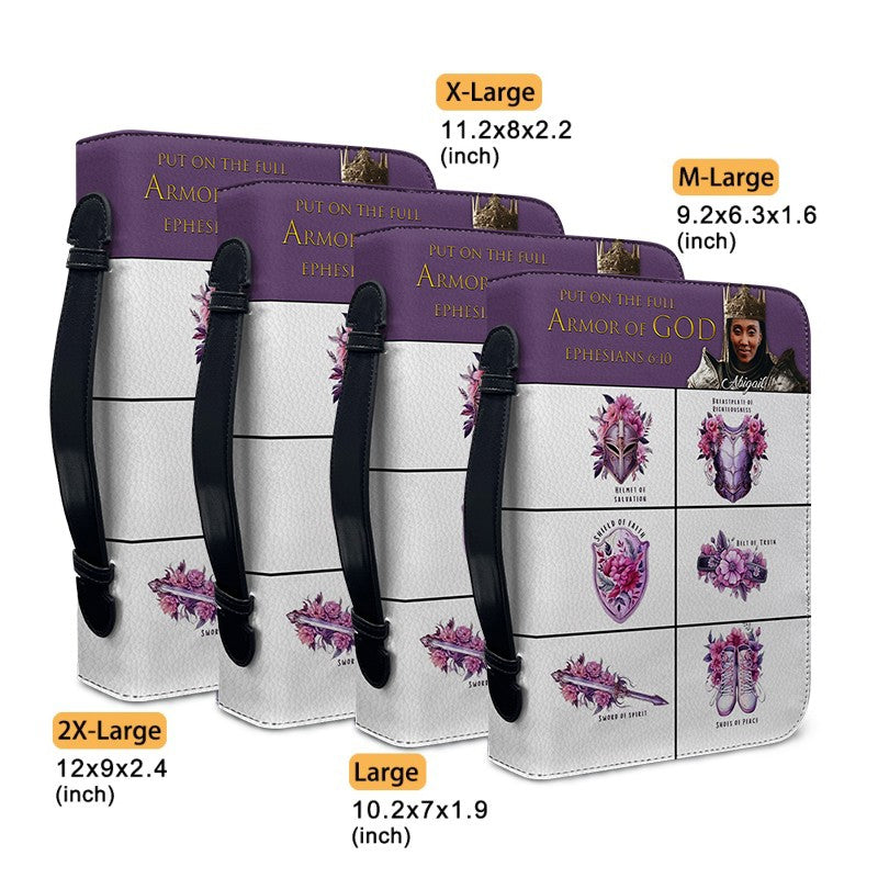 CHRISTIANARTBAG Bible Cover - Put On The Full Armor Of GOD - Custom Name and Image - Personalized Bible Cover, CABBBCV01051925.