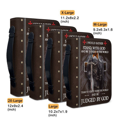 Personalized Bible Cover with Custom Name – Christian Knight Design, Each Letter Linked to Bible Verses