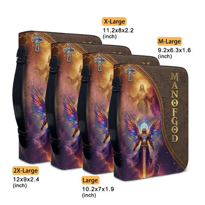 Personalized Bible Cover with Custom Name – Each Letter Matches a Bible Verse | Unique Christian Gift for Men