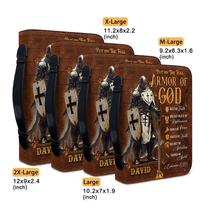CHRISTIANARTBAG Bible Cover - Put On The Full Armor Of GOD – Personalized Bible Cover Armor OF GOD - CAB01052325