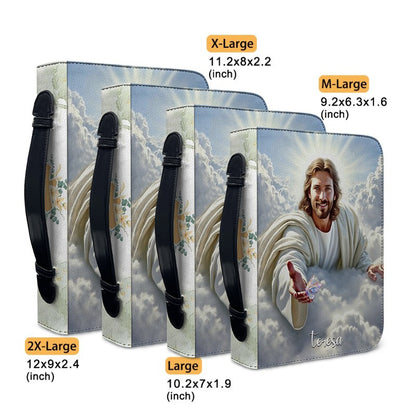 Personalized Bible Cover for Women – I Am a Child of God, Custom Name, Jesus Design | CHRISTIANARTBAG CAB01270625
