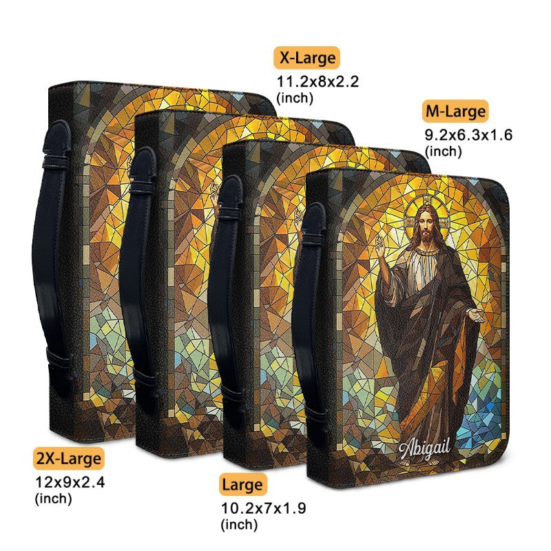 CHRISTIANARTBAG Bible Cover - Customizable Bible Cover – Name - Christian Gifts.