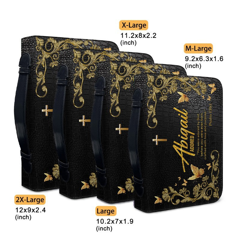 CHRISTIANARTBAG Bible Cover - Uncover the sacred meaning of your name - Personalized Bible Cover, CABBBCV01100625