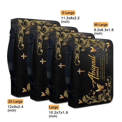CHRISTIANARTBAG Bible Cover - Uncover the sacred meaning of your name - Personalized Bible Cover, CABBBCV01100625