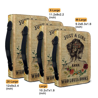 CHRISTIANARTBAG Book Covers - Just A Girl Who Loves Books - Personalized Book Cover.