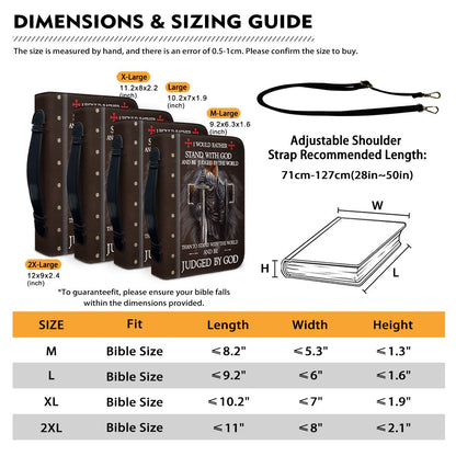 Personalized Bible Cover with Custom Name – Christian Knight Design, Each Letter Linked to Bible Verses