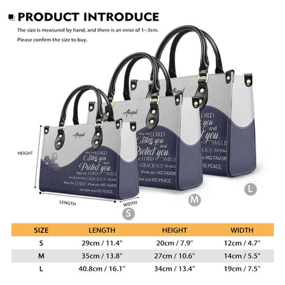 Christian Personalized Leather Handbag for Women – Custom Name & Scripture | CHRISTIANARTBAG